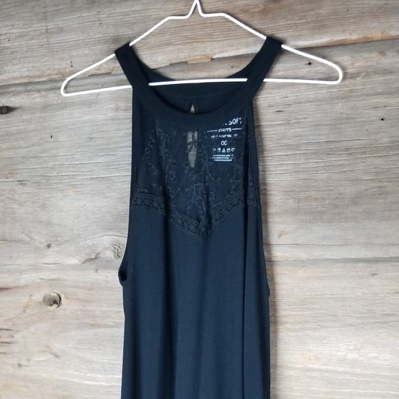 Black High Neck Illusion Tank Torrid Plus Size 00 - Picture 3 of 6